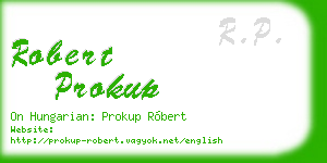 robert prokup business card